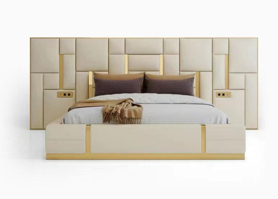 Komplett Schlafzimmer Möbel Set 3 tlg. Design Möbel Nachttische Betten