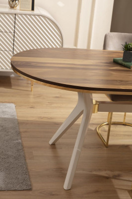 Essgruppe Esszimmer Luxus Essecke Esstisch Tisch Stühle Braun Set 7tlg