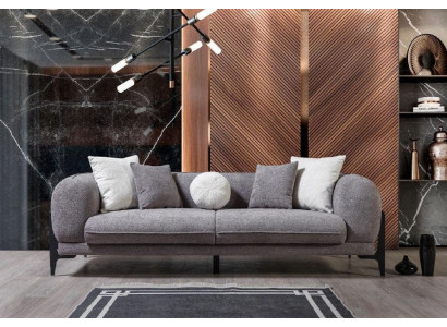 Wohnzimmermöbel Luxus Dreisitzer Sofa Stoffmöbel Moderne Couchen Edelstahl