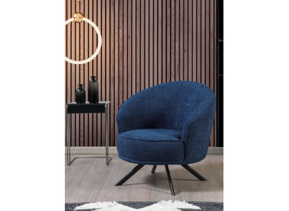 Moderner Sessel Edelstahlmöbel Ohrensessel Wohnzimmermöbel Einsitzer