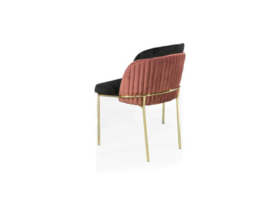 Esszimmerstuhl Stuhl Küchenstuhl Lehnstuhl Luxus Rosa Schwarz Modern