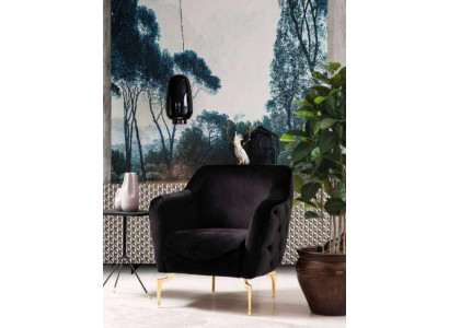 Moderne Möbel Luxus Chesterfield Sessel Cocktailsessel Edelstahlmöbel