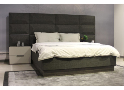 Luxus Schlafzimmer Set Designer Bett 2x Nachttisch Holz Komplett neu 3 tlg.