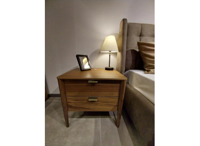 Schlafzimmer Beistelltisch luxus Nachttisch Art deco stil holz hotel neu