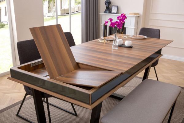 Komplette Essgarnitur Esstisch 4x Stühle Essgruppe Bank Esstisch Tisch 6tlg.