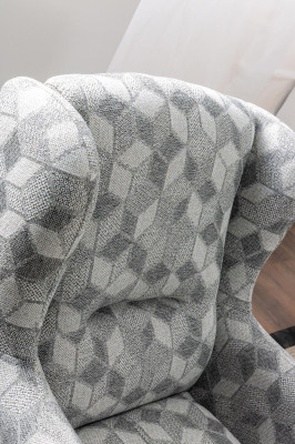 Wohnzimmer Set Ecksofa L-Form Couch Grau Polster 3 +1 Sitzer Textil