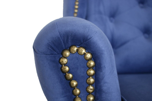 Sessel Fernseh Sofa 1 Sitzer Couch Designer Textil Sofas Polster Ohrensessel