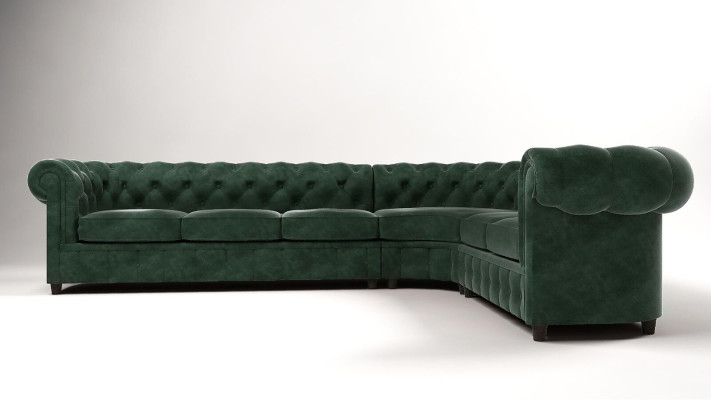 Chesterfield Couch Wohnlandschaft Ecksofa Garnitur Ecksofa Eckgarnitur