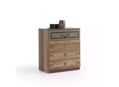 Kommode Schrank Holz Kommoden Schlafzimmer Holzschrank Braun Design