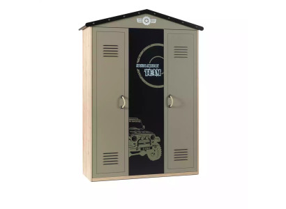 Kleiderschrank Holzschrank Luxus Schrank Möbel Holz 3 türig 0Design Grün