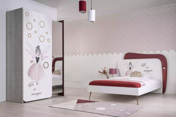 Weißer Kinderzimmer Schrank Mädchen Kleiderschrank Luxus Holz Schränke