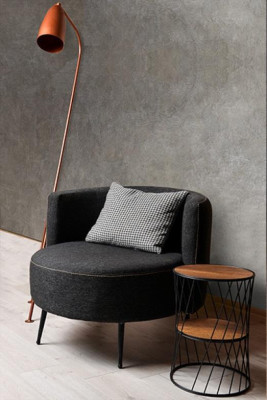 Schwarzer Moderner Sessel Wohnzimmersessel Fauteuil Clubsessel Neu