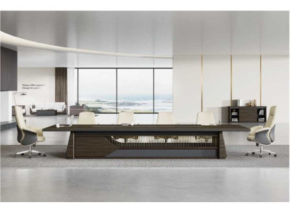 Konferenztisch Besprechungs Tisch Luxus Büro Möbel Moderner Braun Tische