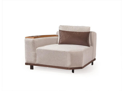 Beiges Modulsofa Designer Ecksofas L-Form Couchen Wohnzimmer Möbel Neu