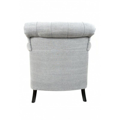 Sessel Club Lounge Designer Stuhl Polster Sofa 1 Sitzer Relax Fernseher Grau