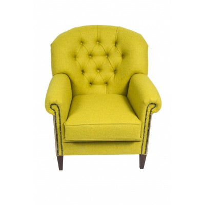 Ohrensessel Sessel Fernseh Stuhl Polster Sofa 1 Sitzer Relax Chesterfield