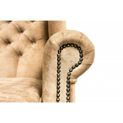 Ohrensessel Sessel Fernseh Stuhl Polster Sofa Relax 1 Sitzer Chesterfield