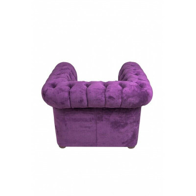 Chesterfield Sessel Couch Polster 1 Sitzer Samt Design Couchen Sofas