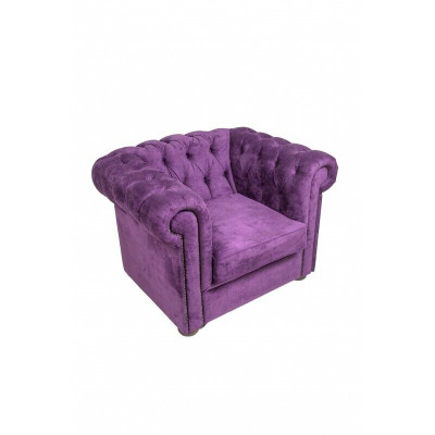 Chesterfield Sessel Couch Polster 1 Sitzer Samt Design Couchen Sofas