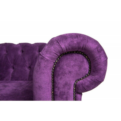 Sofa 3 Sitzer Chesterfield Couch Schlafsofa Bettfunktion Couchen Sofas Stoff Neu