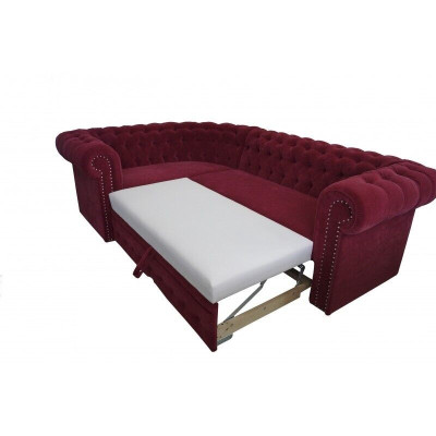 Ecksofa Chesterfield Polster Sofa Eckgarnitur Samt Polster Sitze Ecke Sofas