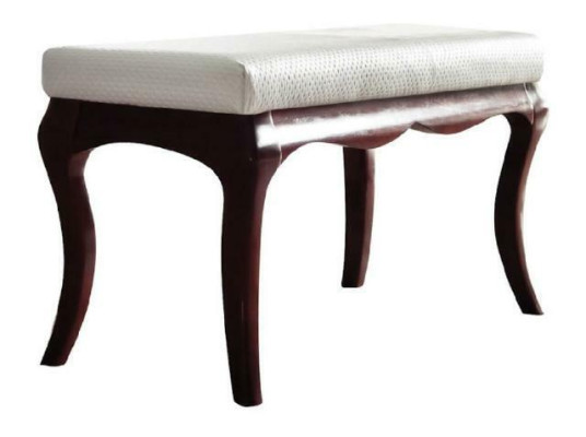 Hocker Bank Original Milano Textil Echte Handarbeit Massivholz Vollholz MI-Bank