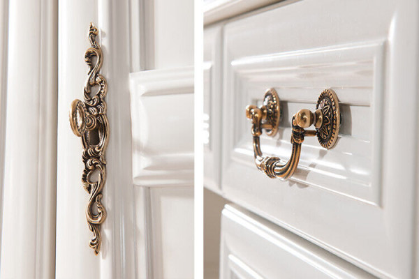 Klassischer Designer Spiegel mit Schubladen Standspiegel W-NL Aufsatz Spiegel