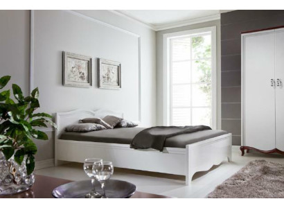 Doppelbett Milano Klassik Bett Betten Ehe Schlafzimmer Holz Designer Neu MI-2