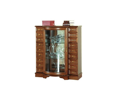 Klassische Vitrine Kommode Kommoden Kommodenschrank Schrank Vitrinen Model Z-KS2