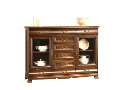 Kommode Anrichte Schrank Kommoden Holz Glas Wohnzimmer Design Möbel Regal Hotel