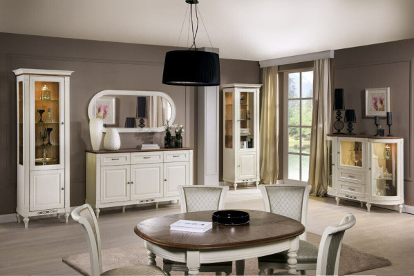 Klassische Kommode Vitrine Kommoden Vitrinen Vitrinenschrank Kommodenschrank