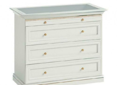 Kommode + Virtrine Schmuck Uhren Begehbarer Schrank Massiv Echtholz V-KG Kommode