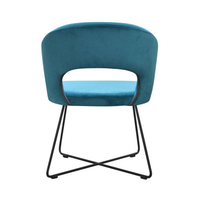 Moderne Lehnstuhl Gruppe 8 Stühle Set Garnitur Grüne Polster Armlehne