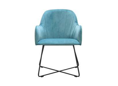 Moderne Lehnstühle Gruppe Set 8 Stühle Garnitur Turkis Polster Armlehne