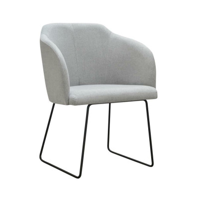 Stuhl 4x Esszimmer Fernseh Lounge Club Textil Sitz Sessel Set Neu