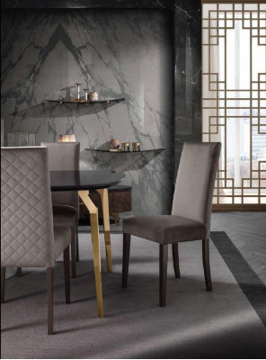 Stuhl Esszimmerstuhl Stühl 1 Sitzer Sessel Luxus Möbel Design Stühle Stoff Neu