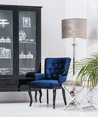 Stuhl Sessel Lehn Sitz Polster Designer Stühle Chesterfield Textil Hochglanz