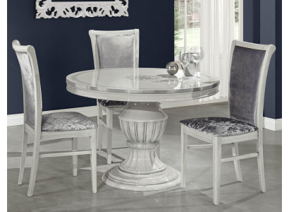 Esszimmerstuhl Stuhl Esszimmer Stühle Relax Stühl Samt Holz Grau Sitz Design