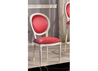 Esszimmerstuhl Rosa Polsterstuhl Klassischer Textil Sitzmöbel Lehnstuhl