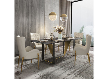 Ess Zimmer Chesterfield 1x Stuhl Set Garnitur Sitz Polster Wohnzimmer