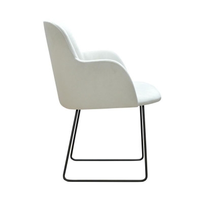 1x Esszimmerstuhl Wohnzimmerstuhl Küchenstühle Polsterstuhl mit Armlehne