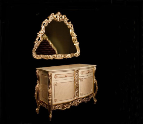 Klassisches Schlafzimmer Set Doppelbett 2x Nachttische Kommode Schrank