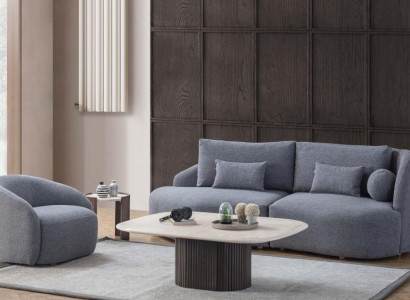 Komplette Wohnzimmer Sitzgarnitur Designer Dreisitzer Sofa Sessel 2tlg