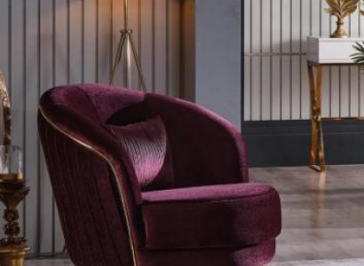 Moderner Sessel Designer Sitz Polster Stoff Textil Möbel Wohnzimmermöbel