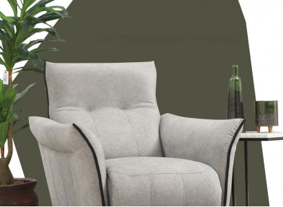 Sessel Design Polster Textil Möbel Luxus Wohnzimmer Modern Polstersessel Neu