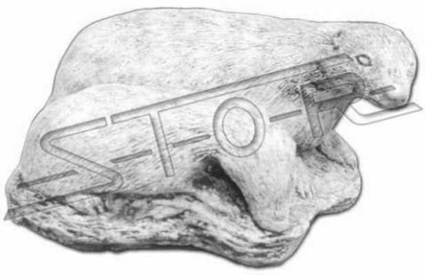 Garten Dekoration Frettchen Terrasse Stein Figuren Figur Deko Statue