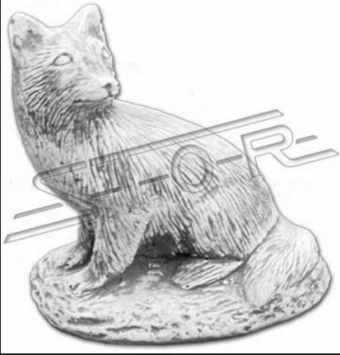 Garten Dekoration Fuchs Terrasse Stein Figuren Figur Deko Statue