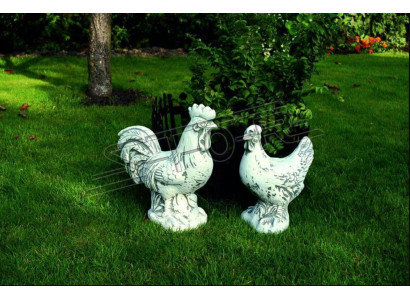 Garten Dekoration Huhn Terrasse Stein Figuren Figur Dekorative Weiß Statue