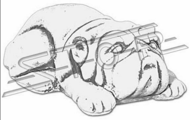 Garten Dekoration Hund Statue Skulptur Figuren Skulpturen Designer