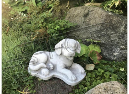Garten Dekoration Hund Stein Terrasse Figur Figuren Dekorative Statue Weiß